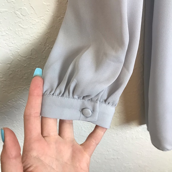 Sold///Lulus Grey Long Sleeve Dress Women’s - Picture 7 of 7